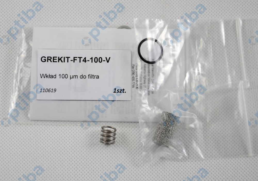 Wkład do filtra GREKIT-FT4-100-V 100um