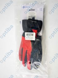 Rękawiczki zimowe STORM Softshell L czarno-czerwone