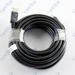 Kabel połączeniowy DisplayPort 1.1a z blokadą 10m AK-340100-100-S czarny ASSMANN